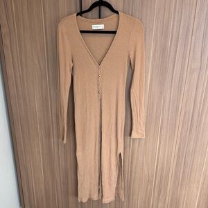Abercrombie & Fitch Camel Ribbed duster Cardigan